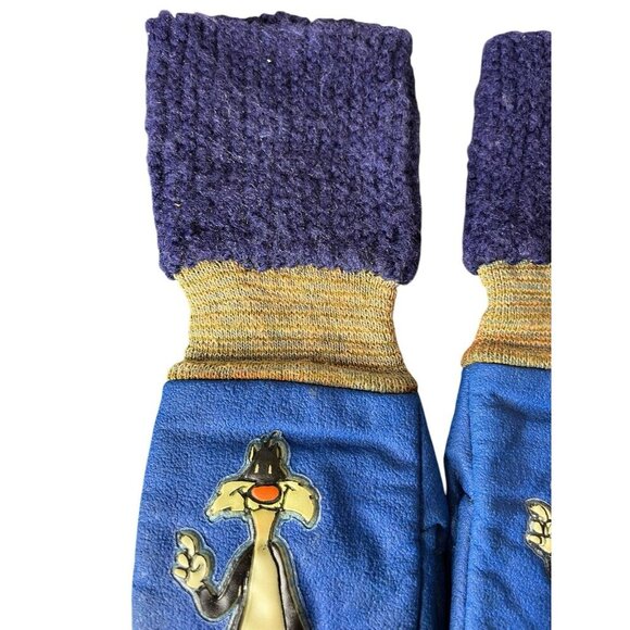 Vintage Sylvester Children's Blue Mittens RARE Warner Brothers Looney Tunes - Picture 3 of 9